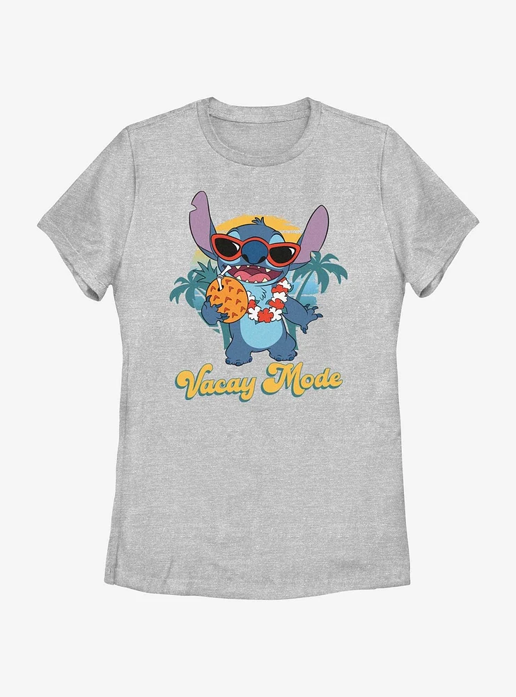 Disney Lilo & Stitch On Vacation Mode Womens T-Shirt