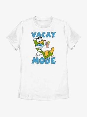 Disney Mickey Mouse Donald Vacay Mode Womens T-Shirt