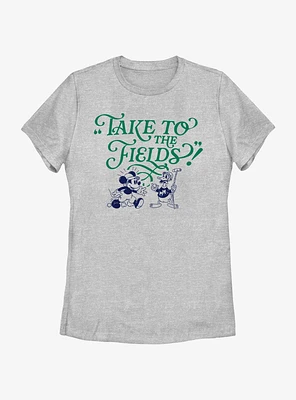 Disney Mickey Mouse Take To The Fields Womens T-Shirt