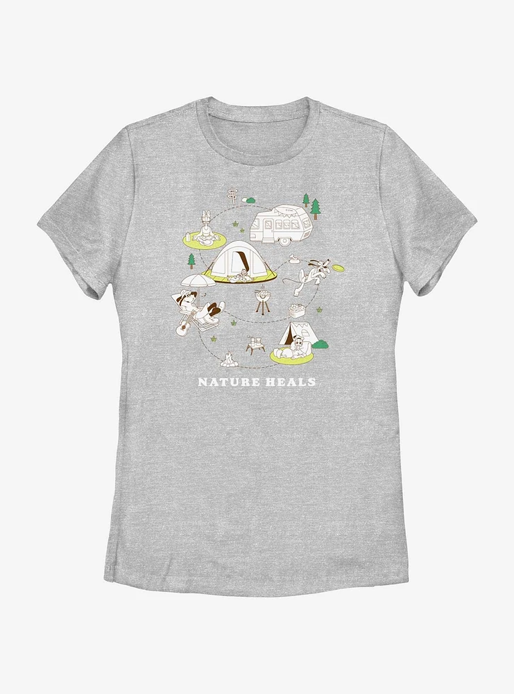 Disney Mickey Mouse Nature Heals Womens T-Shirt