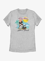 Disney Mickey Mouse Lifes A Beach Womens T-Shirt