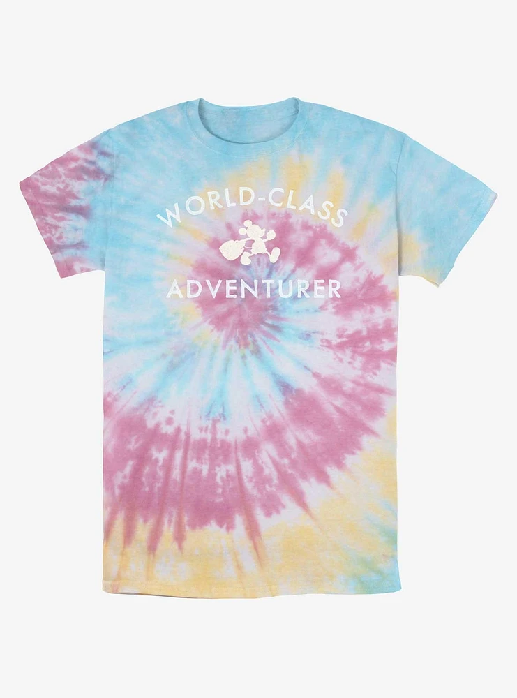 Disney Mickey Mouse World Class Adventurer Tie-Dye T-Shirt