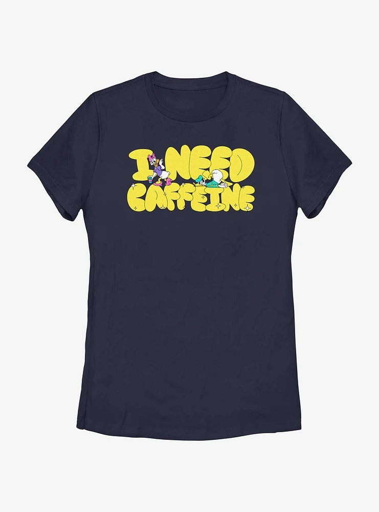 Disney Mickey Mouse I Need Caffeine Womens T-Shirt