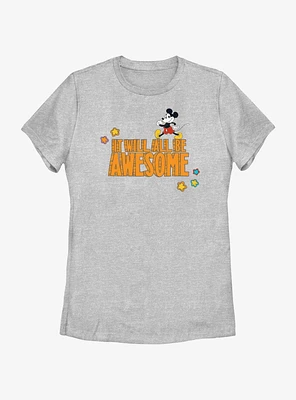 Disney Mickey Mouse Will All Be Awesome Womens T-Shirt