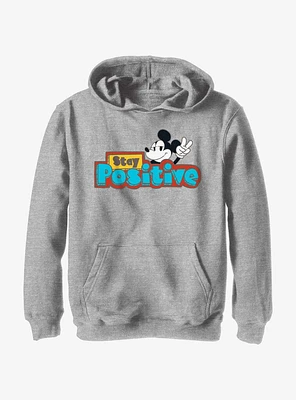 Disney Mickey Mouse Stay Positive Youth Hoodie