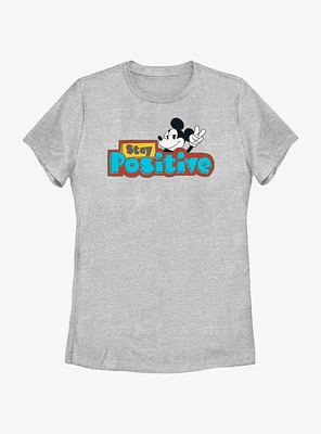 Disney Mickey Mouse Stay Positive Womens T-Shirt