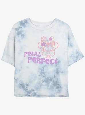 Disney Minnie Mouse Petal Perfect Womens Tie-Dye Crop T-Shirt