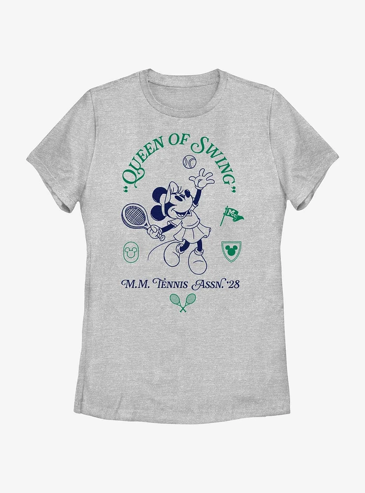 Disney Minnie Mouse Queen Of Swing Womens T-Shirt