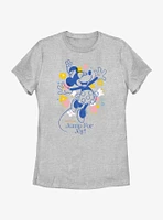 Disney Minnie Mouse Jump For Joy Womens T-Shirt