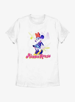 Disney Minnie Mouse Happy Pose Womens T-Shirt