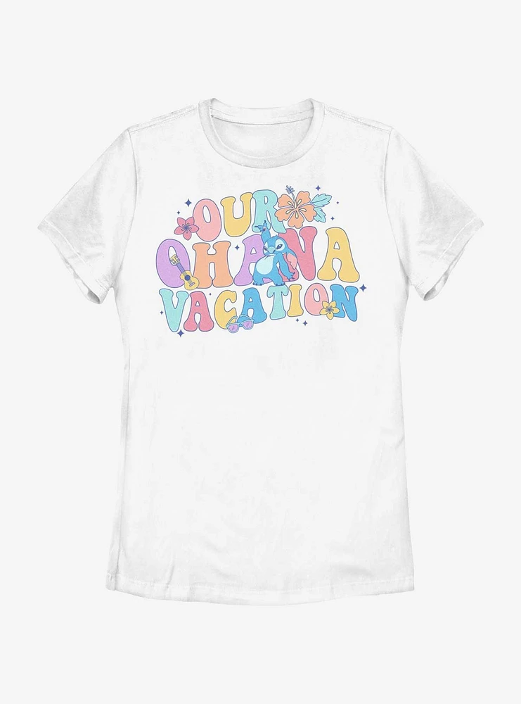 Disney Lilo & Stitch Ohana Vacay Womens T-Shirt