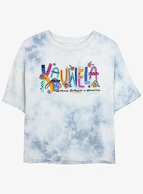 Disney Lilo & Stitch Kauwela Womens Tie-Dye Crop T-Shirt