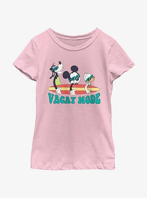 Disney Mickey Mouse Vacay Mode Pals Youth Girls T-Shirt