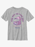 Disney Alice Wonderland Cheshire Cat's Way Youth T-Shirt