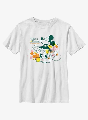 Disney Mickey Mouse Take A Break Youth T-Shirt