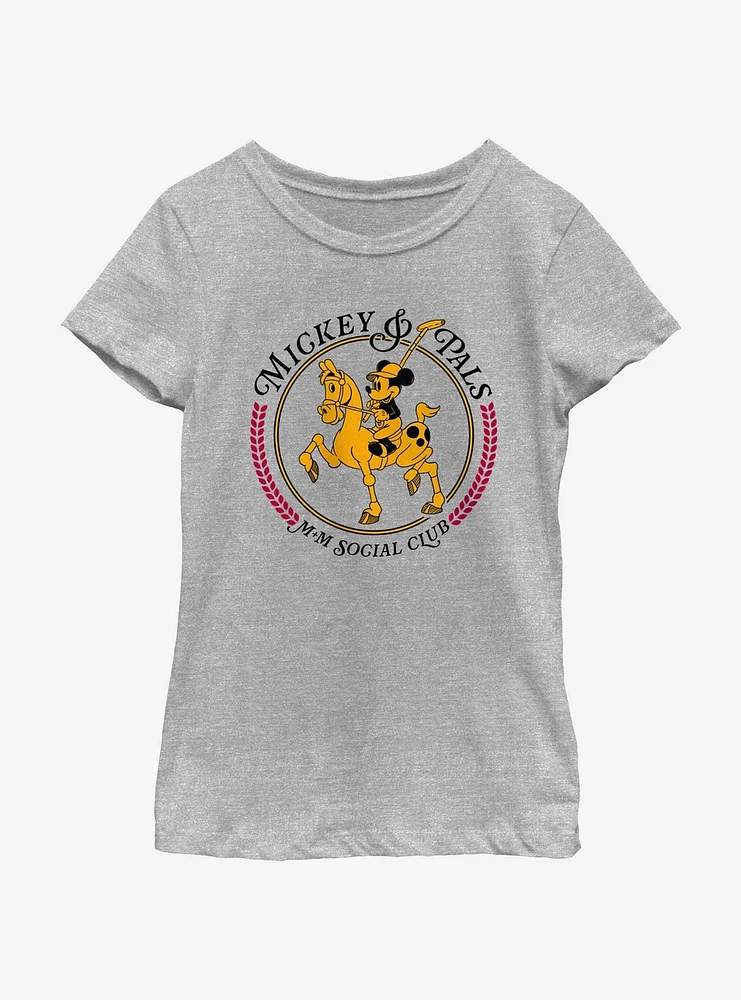 Disney Mickey Mouse With Horse Youth Girls T-Shirt