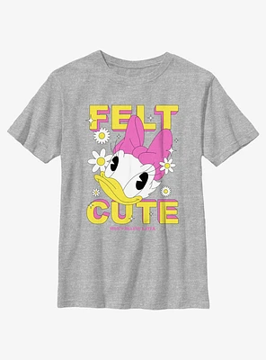 Disney Mickey Mouse Felt Cute Daisy Youth T-Shirt