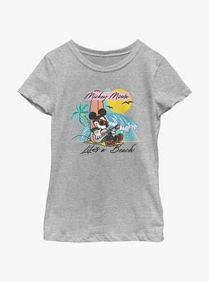 Disney Mickey Mouse Lifes A Beach Youth Girls T-Shirt