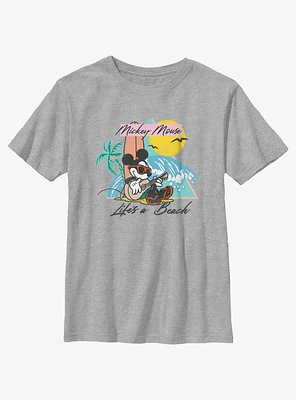 Disney Mickey Mouse Lifes A Beach Youth T-Shirt