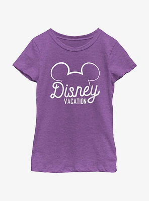 Disney Mickey Mouse Vacation Ears Youth Girls T-Shirt