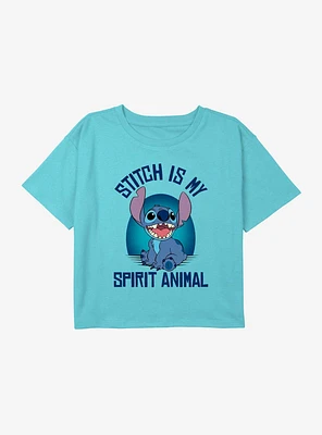 Disney Lilo & Stitch Spirit Youth Girls Boxy Crop T-Shirt