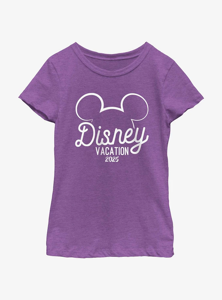 Disney Mickey Mouse Vacation 2025 Youth Girls T-Shirt