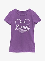 Disney Mickey Mouse Vacation 2025 Youth Girls T-Shirt