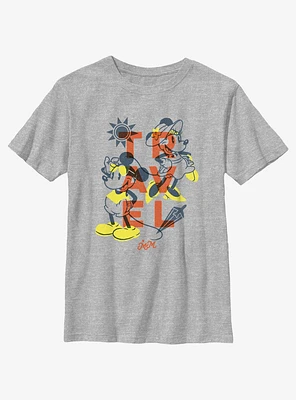 Disney Mickey Mouse With Minnie Travel Mood Youth T-Shirt