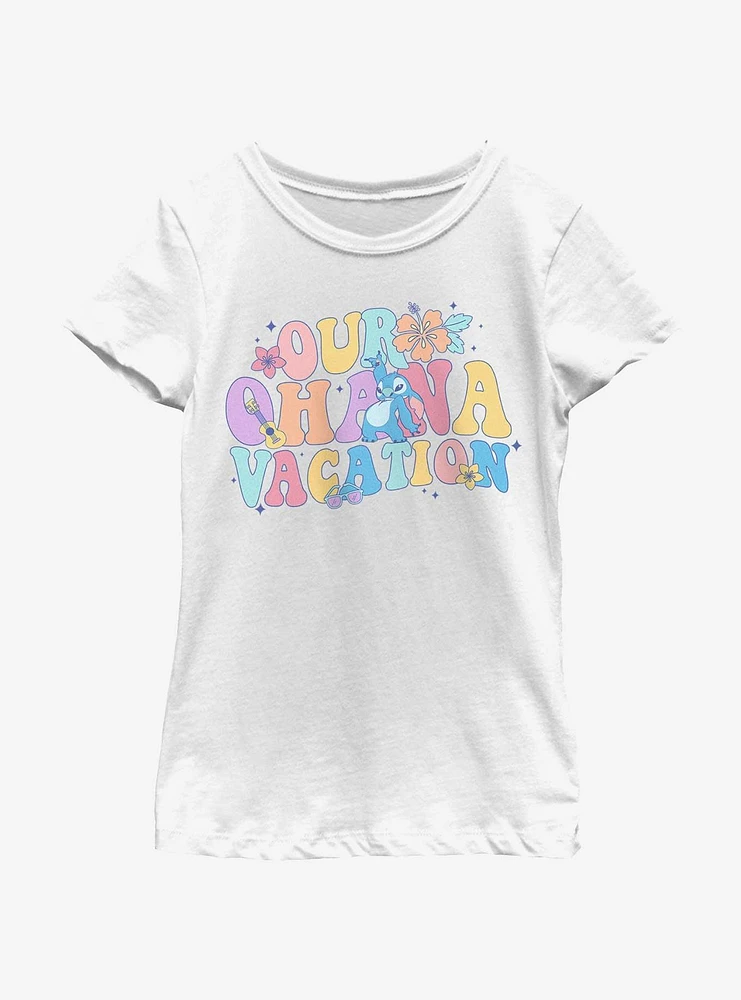 Disney Lilo & Stitch Ohana Vacay Youth Girls T-Shirt