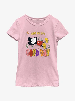 Disney Mickey Mouse Will Be A Good Day Youth Girls T-Shirt