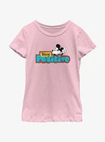 Disney Mickey Mouse Stay Positive Youth Girls T-Shirt