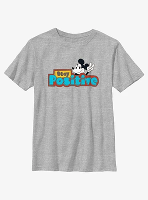 Disney Mickey Mouse Stay Positive Youth T-Shirt