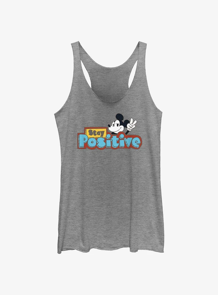 Disney Mickey Mouse Stay Positive Womens Tank