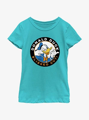 Disney Mickey Mouse Donald Duck Blissed Out Youth Girls T-Shirt