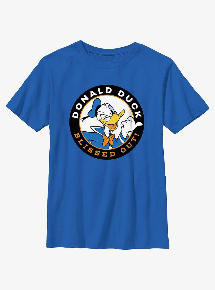 Disney Mickey Mouse Donald Duck Blissed Out Youth T-Shirt