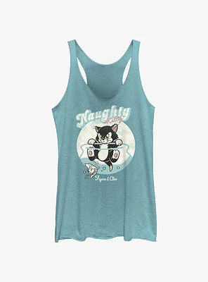 Disney Pinocchio Naughty Figaro & Cleo Womens Tank