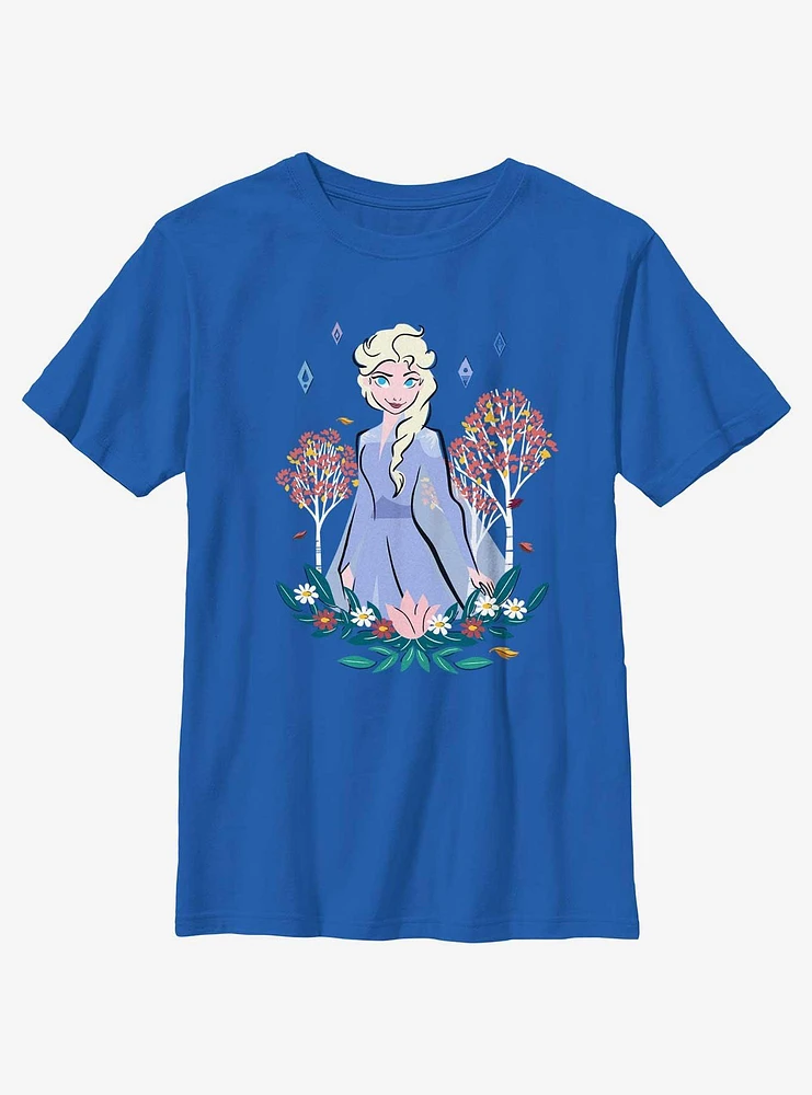 Disney Frozen Elsa Flowers Youth T-Shirt