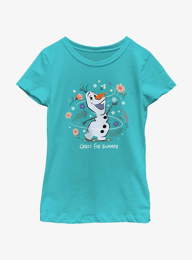 Disney Frozen Crazy For Summer Youth Girls T-Shirt