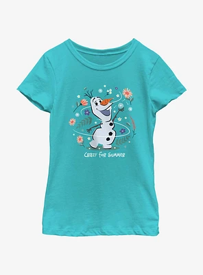 Disney Frozen Crazy For Summer Youth Girls T-Shirt