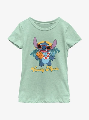 Disney Lilo & Stitch On Vacation Mode Youth Girls T-Shirt