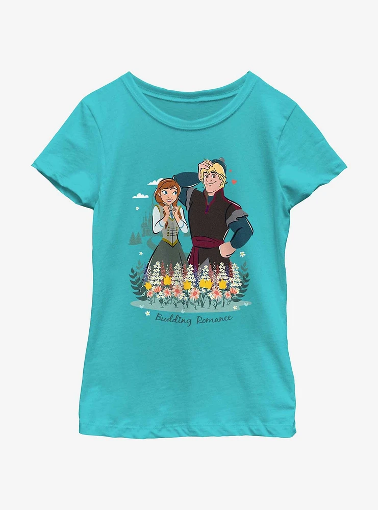 Disney Frozen Budding Romance Youth Girls T-Shirt