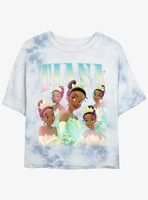 Disney the Princess and Frog Tianas Retro Womens Tie-Dye Crop T-Shirt