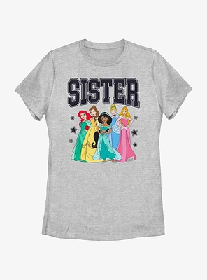 Disney Princesses Sister Collegiate Family Set Womens T-Shirt