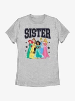 Disney Princesses Sister Collegiate Family Set Womens T-Shirt