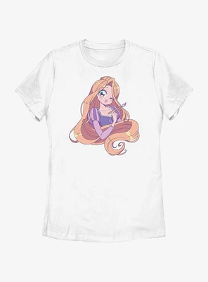 Disney Tangled Cute Rapunzel Manga Version Womens T-Shirt