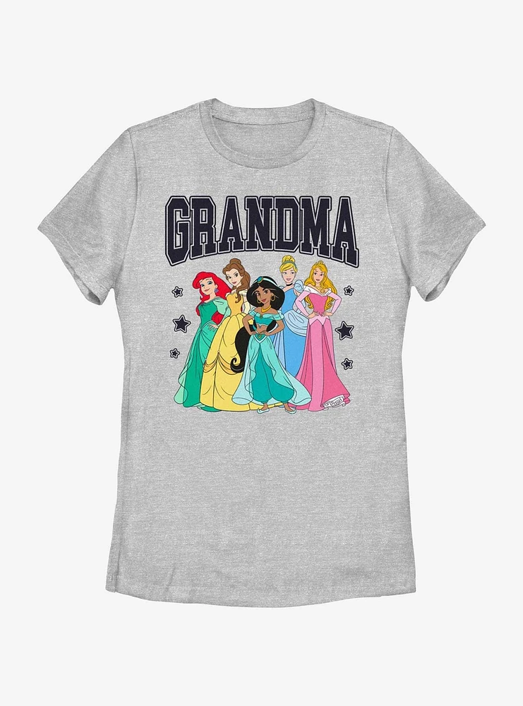 Disney Princesses Grandma Collegiate Family Set Womens T-Shirt