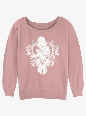 Disney the Princess and Frog Charlotte La Bouff Fan Womens Slouchy Sweatshirt