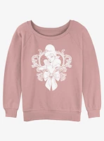 Disney the Princess and Frog Charlotte La Bouff Fan Womens Slouchy Sweatshirt