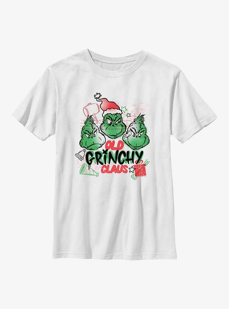 Dr Seuss Grinchy Claus Youth T-Shirt