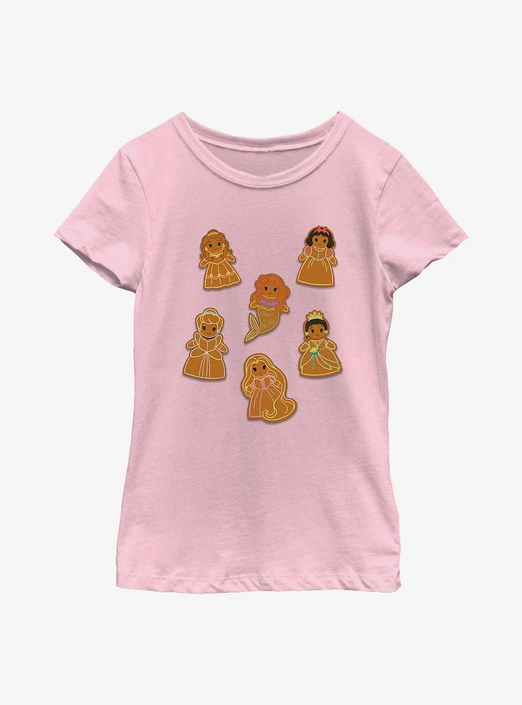 Disney Princesses Princess Gingerbread Youth Girls Boxy Crop T-Shirt